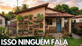 7 Ideias Que Transformam um Jardim Pequeno Simples com Muro Decorado e Caixotes de Feira