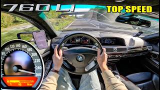 BMW E66 760Li 6.0 V12 // SOUND 0-100 100-200 & TOP SPEED POV