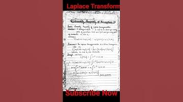 Laplace Transformation#maths