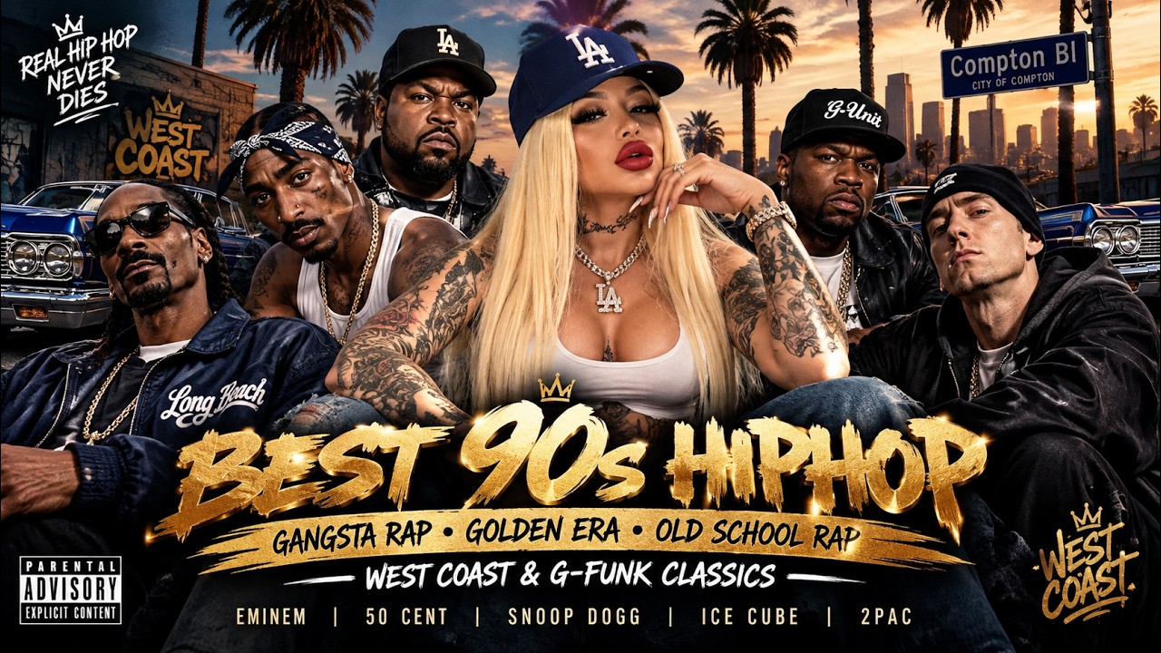 Best 90s HipHop Gangsta Rap Golden Era Old School Rap West Coast