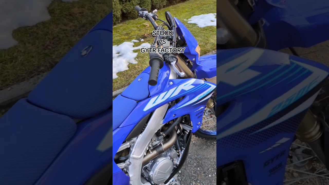 WR250F 2025 STOCK EXHAUST VS GYTR FACTORY SOUND 