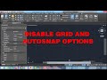 HOW TO DISABLE GRID OPTIONS IN AUTOCAD| AUTOCAD TUTORIALS