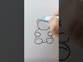 Day 3 how to draw a cute teddy bear 🧸 | easy drawings #shorts #cute #drawing #teddybear