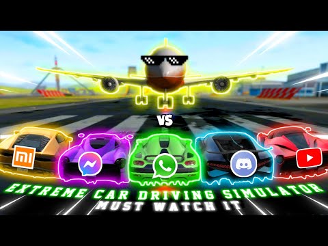 Extreme Car Driving Simulator 2021 | Airplane Vs All Whatsapp Drip Cars | Part - 1
