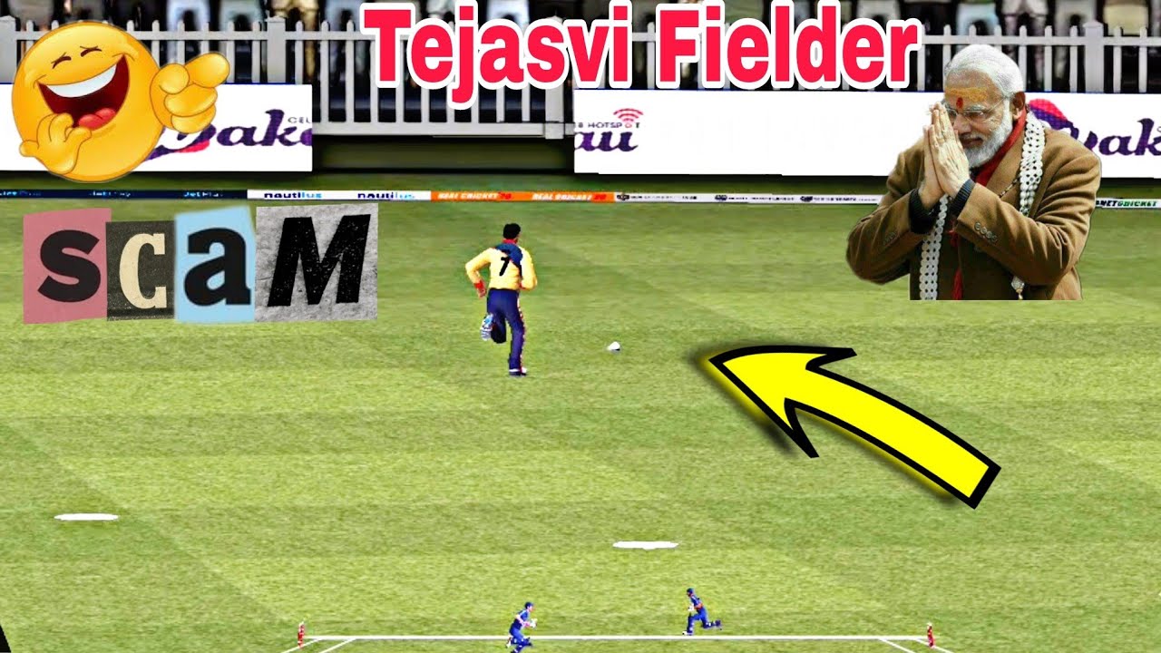 Real cricket 20 Funny Fielding Moments || Tejasvi Fielder || RC 20