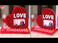 DIY Paper Crafty Heart Photo Frame Making at Home!