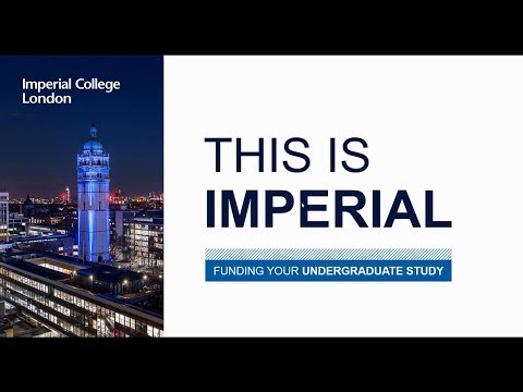 Funding undergraduate study at Imperial