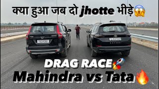 Tata Safari vs ScorpioN DRAG RACE! दोनों का कोई जवाब ही नई 🫡 #mahindra #scorpio #tata #safari #suv