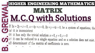 B.S.GREWAL/HIGHER ENGINEERING MATHEMATICSMCQ