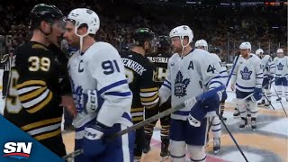 Bruins Exchange Handshakes With Maple Leafs Moments After Their Seven-Game Series Resimi