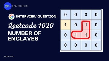 Number of Enclaves - Leetcode 1020 - Python