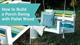 Krazy Glue challenged me to bond the seat slats of this porch swing using only Krazy Glue. I was doubtful that it would hold, so I 