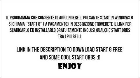 Start8 Free Cracked - How to put in Windows 8 Start Button ING-ITA + Cool W8 Start orb