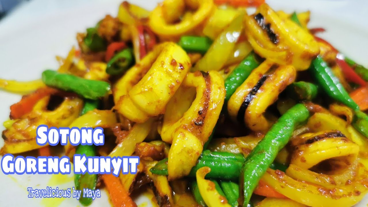 Goreng kunyit sotong Sotong Goreng