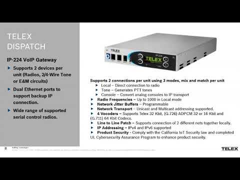 IP-224 IP Radio Gateway Webinar