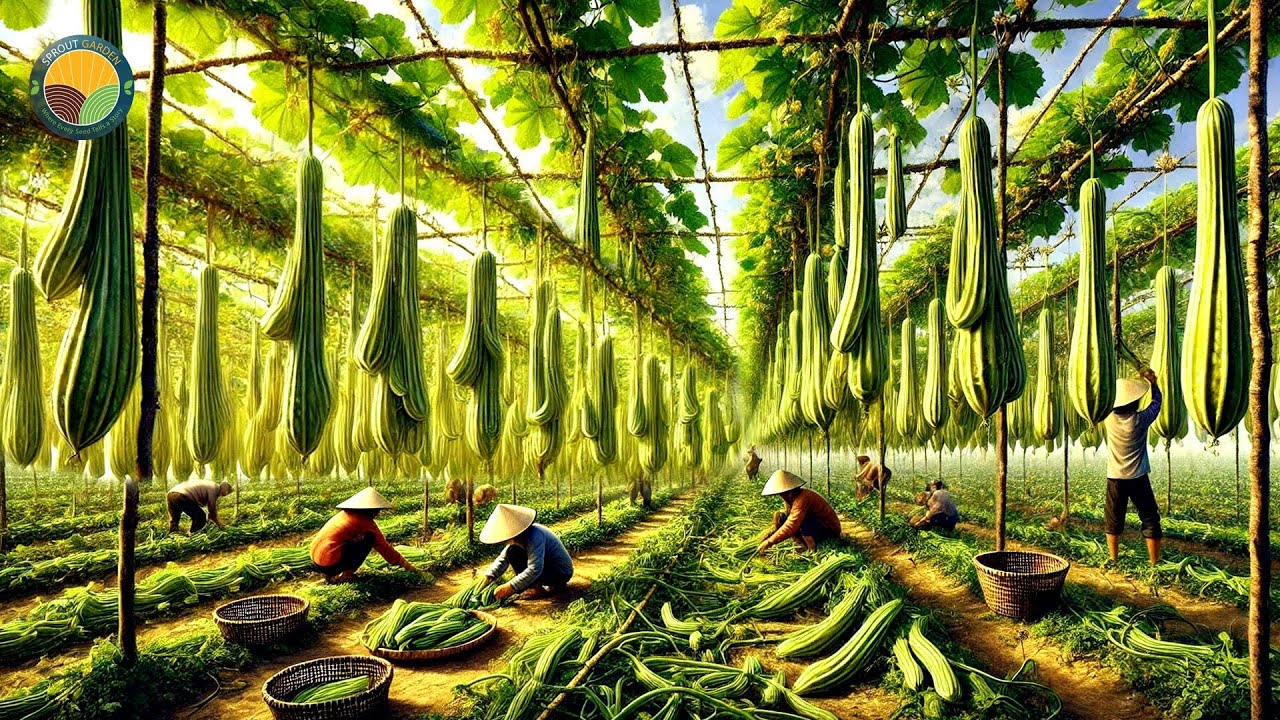 How Farmers Harvest Amazing Luffa Sponges: The Loofa Cultivation ...