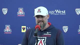 Arizona Football Spring Practice Interview - Brennan Carroll