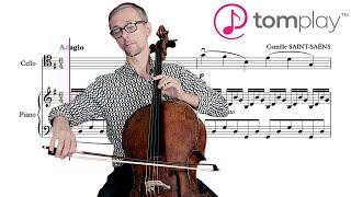 Camille Saint Saens the Swan Cello and Piano with Sheet Music ft. Tomplay