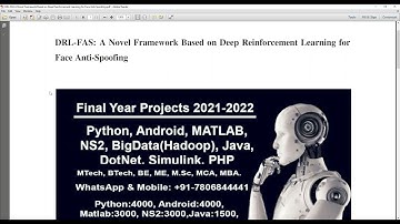 DRL FAS A Novel Framework Based on Deep Reinforcement Learning for Face Anti Spoofing