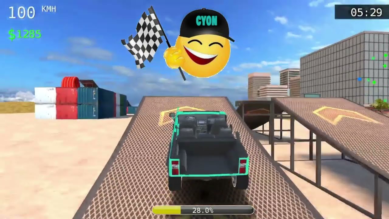 Hummer Jumping Test - Ramp Car Racing - Android Gameplay