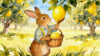 A Golden Lemon Orchard In The Heart Of Summer 🍋 Cozy Storybook Ambience & Gentle Summer Music