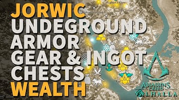 Underground Jorvik Wealth Armor Gear & Key Tungsten Ingot Chests Assassin