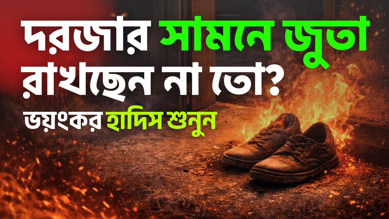 দরজার সামনে জুতা, রাখছেন না তো? ভয়ংকর হাদিস শুনুন | Don't you keep your shoes in front of the door