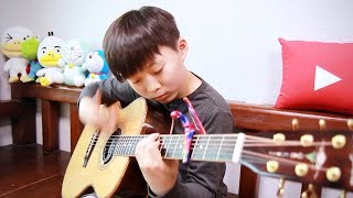 11-year-old Boy Sean Song ( Maroon 5 - Payphone ) Guitar Cover chords