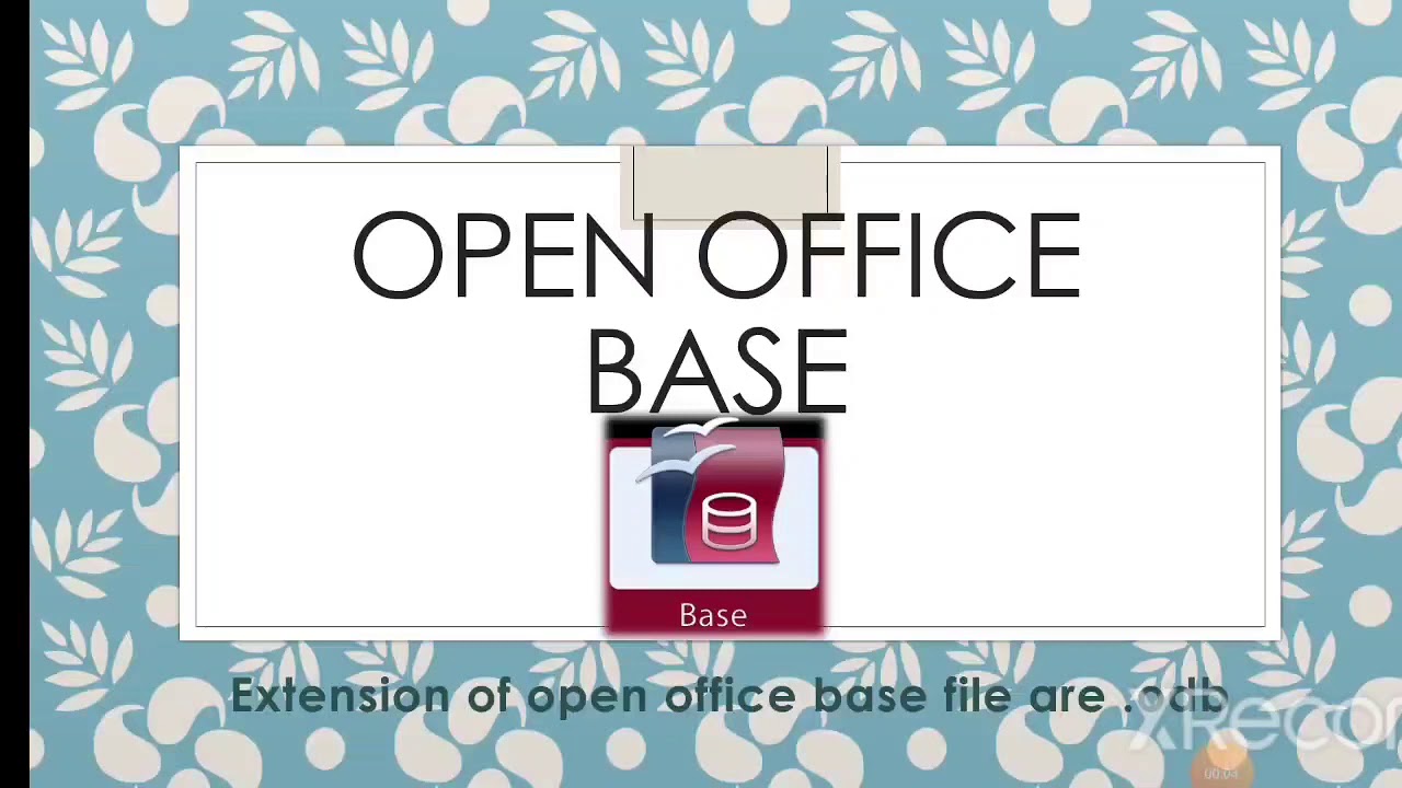 open office base