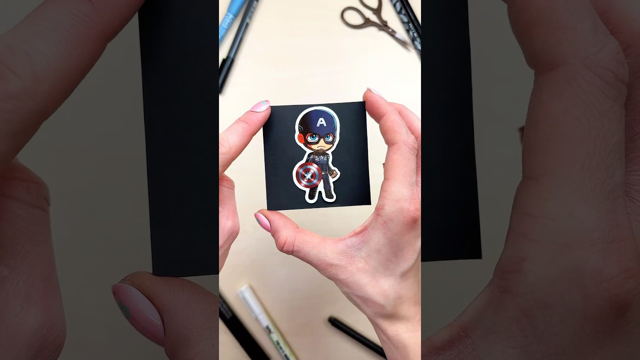 Paper Craft Trick with Iron Man & Captain America 🔥