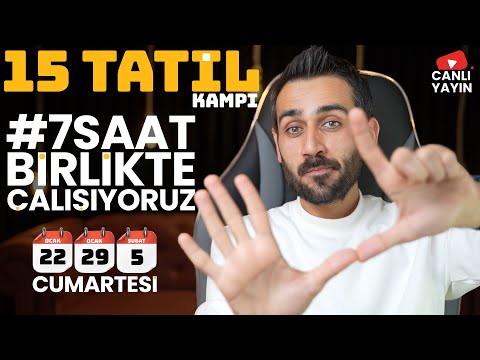 EnAz7Saat Benimle Çalış /5 / Kampın 1.Günü 🔥