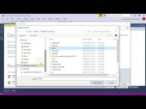 1.1c VS2017 Create a new Project