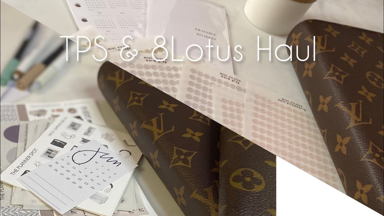 LV A5 Planner | 8Lotus | The Planners Spot Haul | LV PM small ring planner