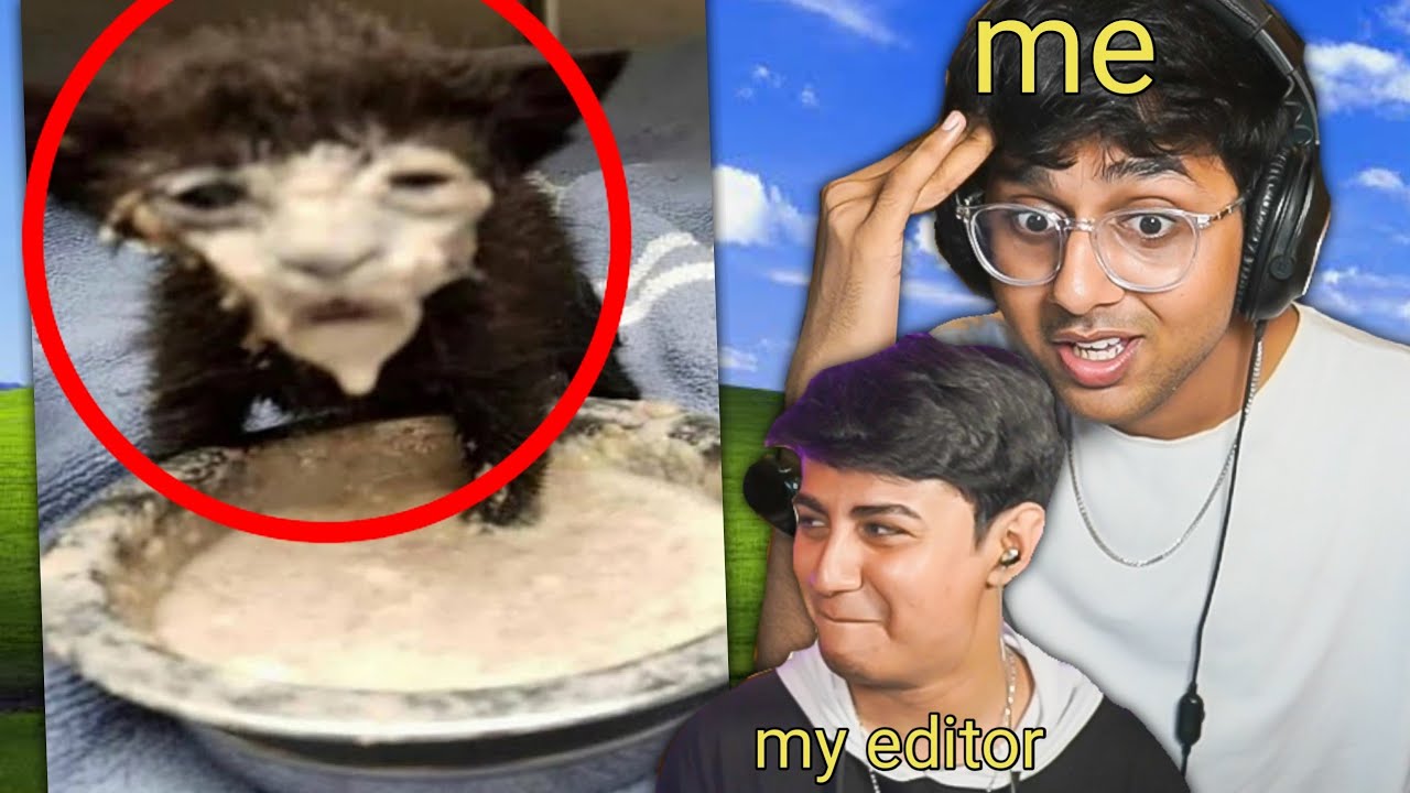 My Editor Challenged Me TO WATCH his REELS without LAUGHING | try not to laugh
