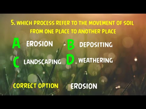 Soil Erosion mcqs|| MCQS on soil erosion|| Soil Erosion|| QUIZ CENTRE|| PART NO 01