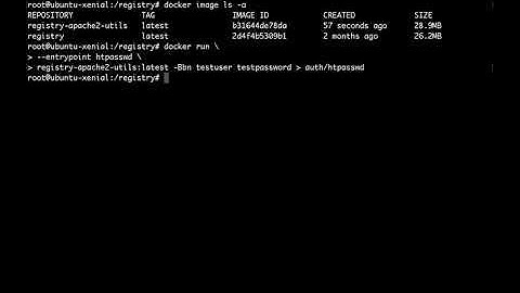 PROBLEM: Error in configuring Basic Authentication in the latest Docker-Registry:2.7.1, 2.7, or 2