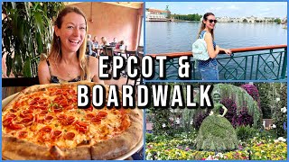 Epcot&#39;s Flower &amp; Garden, Via Napoli for HUGE pizza, Boardwalk Resort &amp; Disney Springs l aclaireytale