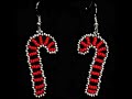 Beaded Candy Canes - 3 types. Full Tutorials in Description and Comments #shorts