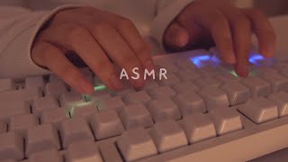 [Cozy ASMR] 3h typing on ceramic - 5 different keyboards ☁️✨