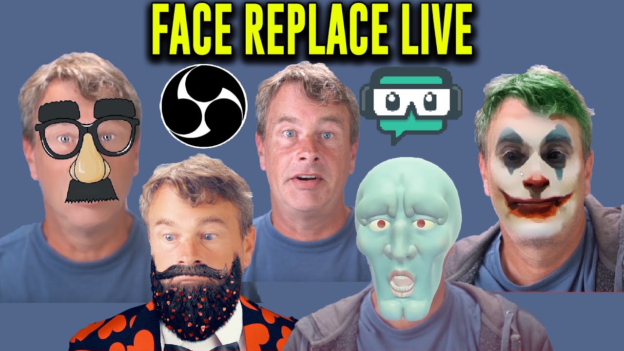 Replace Your Face on your live stream! EASY for PC and Mac