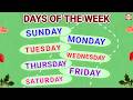 Kindergarten Learning Days Of The Week | 7 Days In A Week | Sunday Monday Tuesday | Genius Stage
