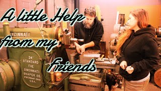 Machining a hydraulic valve bracket for a good friend.