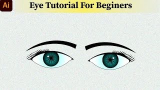 how to draw vector eye step by step | adobe illustrator cc | #graphics