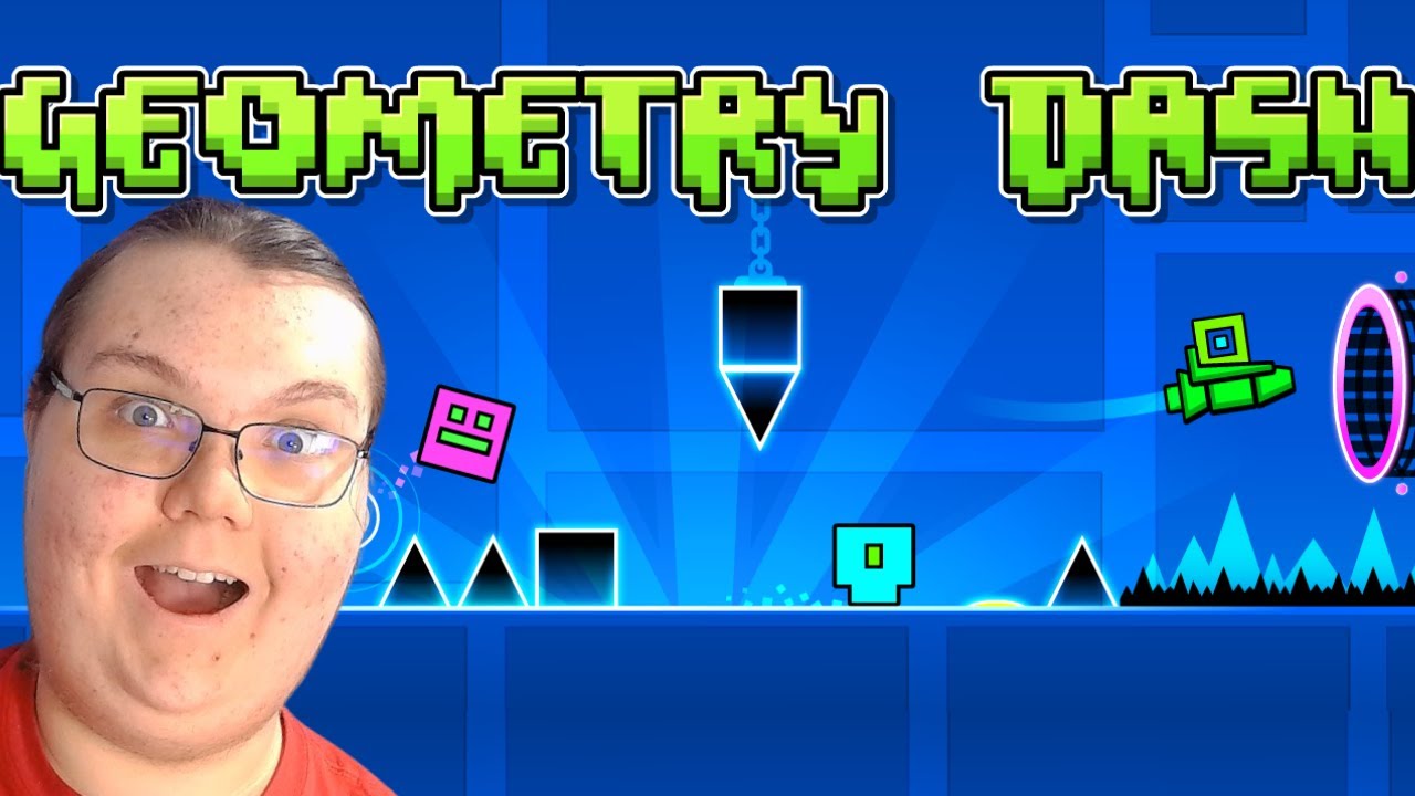 Playing Geometry Dash For The First Time!! - YouTube
