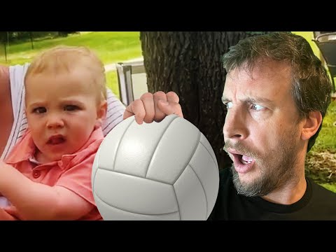 Playing Volleyball With My 1 Year Old Nephew!