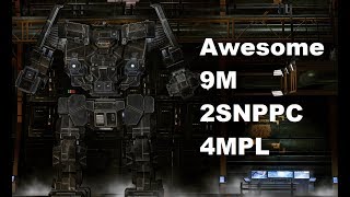 Mechwarrior Online : AWS-9M 'Awesomenaut' (2xSNPPC, 4xMPL)