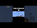 Minecraft bedrock moment #minecraft #shorts