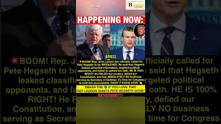 BREAKING: Rep. John Larson Calls To IMPEACH Pete Hegseth#shorts