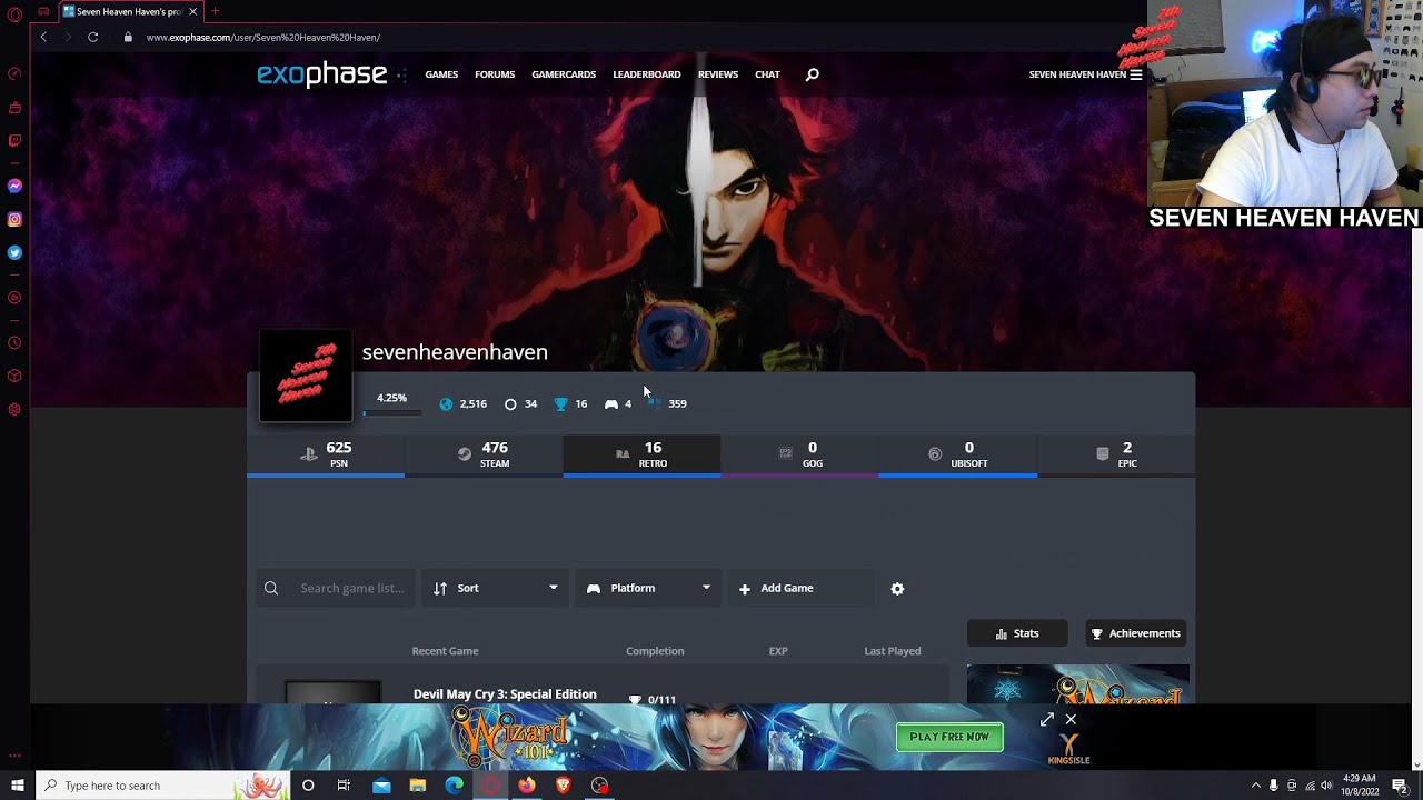 How To Add Your Game Profiles To Your Exophase Profile Like Steam, PSN