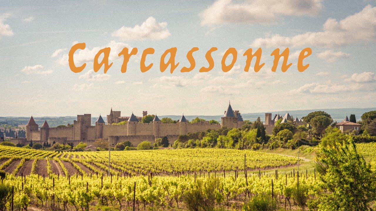 French Castle: amazing Carcassonne from the sky | 4K Drone
